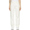 Agolde Criss Cross Distressed Mid-rise Straight-leg Jeans In Paste White