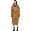 Loewe Tan Wool & Cashmere Double Layer Belted Coat In 3150 Camel