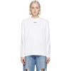 Msgm Mini Logo Cotton Sweatshirt In White