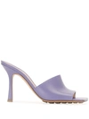 Bottega Veneta Stretch Stiletto Mules In Purple