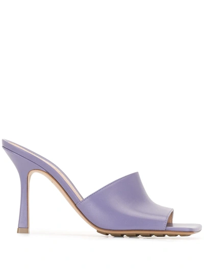 Bottega Veneta Stretch Stiletto Mules In Purple