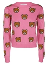 MOSCHINO MOSCHINO ALLOVER TEDDY INTARSIA JUMPER