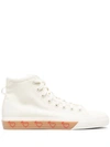 Adidas Originals Human Made Nizza High-top Sneakers In White