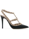 Valentino Rockstud Slingback In Black