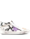 GOLDEN GOOSE PANELLED MID STAR SNEAKERS