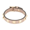 VALENTINO GARAVANI GARAVANI - ROCKSTUD LEATHER BRACELET,VAL793M9BEI