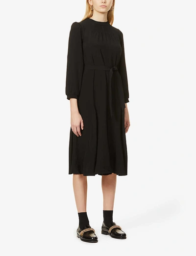 Sessun Noralia Crepe Midi Dress In Irish+green