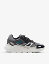 Sandro Futura Leather And Mesh Technical Trainers