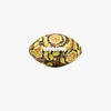 VERSACE BLACK BAROQUE PRINT RUGBY BALL,ZFOOTB001ZPAL000115927321