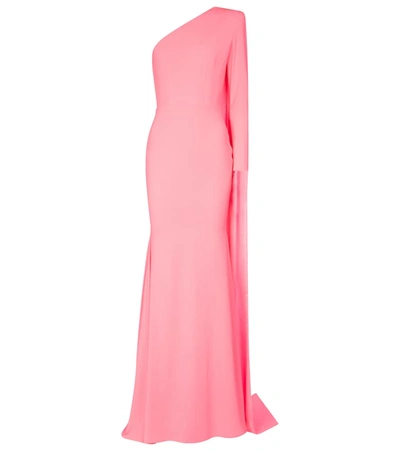Alex Perry Madelyn Crêpe Satin Gown In Pink