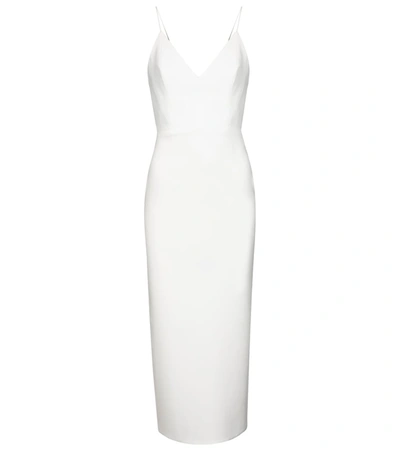 Alex Perry Drake Crpe Midi Dress In White | ModeSens