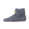 Kingdom Of Wow Grey Handmade Bamboo Wool Slippers In Charcoal Gray For Men & Women In Grey