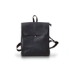 Touri Handmade Genuine Leather Slim Backpack In Black In In