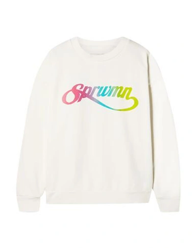 Sprwmn Script Logo Sweatpants In White