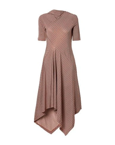 Rosetta Getty Short Dresses In Brown