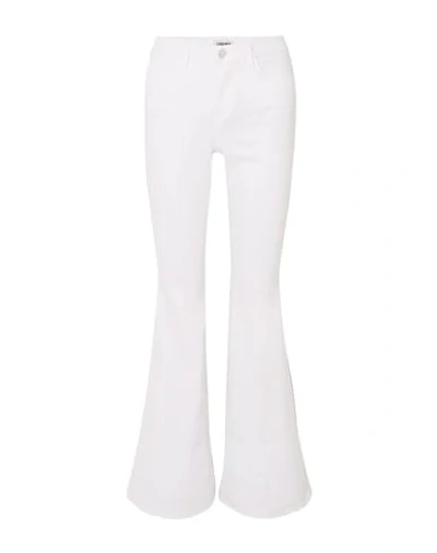 L Agence Jeans In White