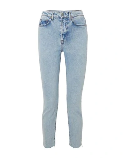 Grlfrnd Karolina Embellished Skinny Jeans In Denim-lt