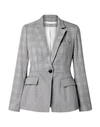Veronica Beard Suri Checked Cotton-blend Blazer In Black