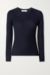 GABRIELA HEARST BROWNING RIBBED CASHMERE AND SILK-BLEND SWEATER