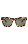 Electric 'crasher' 53mm Retro Sunglasses In Gloss Spotted Tortoise/ Grey