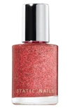 Static Nails Liquid Glass Nail Lacquer In Ruby Slippers
