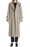 TOTÊME OVERSIZE TECH COTTON BLEND TRENCH COAT,211-102-701