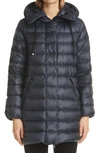 Moncler Gnosia Water Resistant Down Puffer Coat In Black