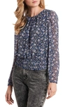 1.STATE 1. STATE FLORAL SMOCK WAIST TOP,81115337B2