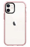 Casetify Clear Impact Iphone 12 Mini Case In Clear Pink
