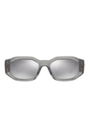 Versace Womens Grey Ve4361 Rectangle Frame Acetate Sunglasses
