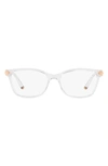 Dolce & Gabbana 53mm Butterfly Optical Glasses In Crystal