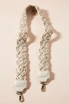 Anthropologie Ami Woven Bag Strap In Beige