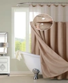 SPA 251 WAFFLE COMPLETE SHOWER CURTAIN WITH DETACHABLE LINER