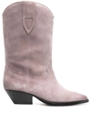 ISABEL MARANT POINTED TOE SUEDE BOOTS