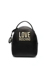 LOVE MOSCHINO LOGO PLAQUE TAG DETAIL BACKPACK