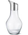 Georg Jensen Sky Glass & Stainless Steel Water Pitcher