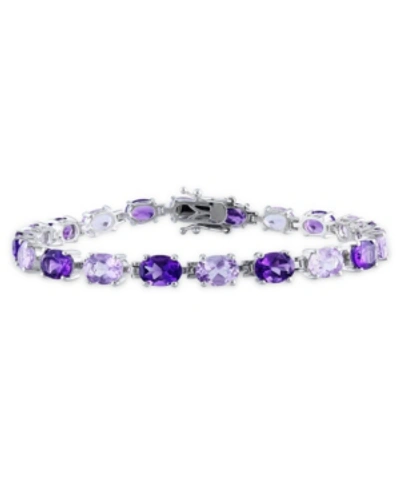 Macy's Amethyst Oval Link Bracelet