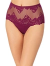 Le Mystere Women's Lace Allure High-waist Panty In Rouge