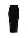 Altuzarra Women's Marilla Ribbed Button Midi Skirt In Black