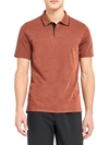 Theory Men's Casual Cotton Polo In Pimento Black