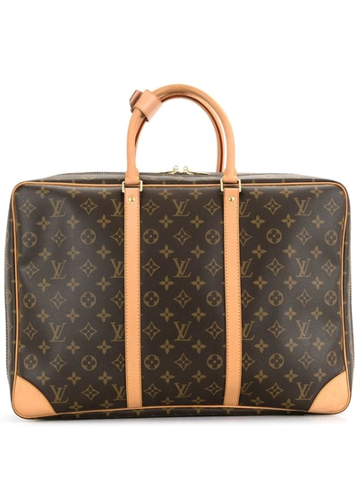 Pre-owned Louis Vuitton 2010  Sirius 45 Holdall In Brown
