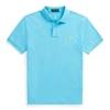 Polo Ralph Lauren Cotton Mesh Custom-fit Polo Shirt In Lindsay Blue/c1295