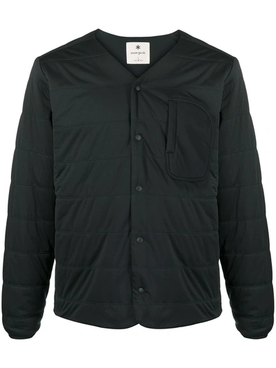 Snow Peak Quilted Fitted Jacket In Black