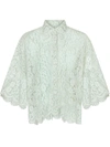 DOLCE & GABBANA FLORAL LACE SHIRT