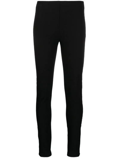 Joseph Gabardine Mid-rise Stretch-woven Leggings In Black