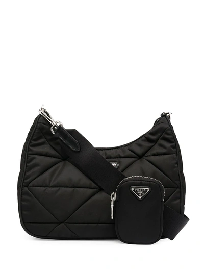 Prada Padded Triangle-logo Shoulder Bag In Schwarz