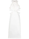 ZIMMERMANN THE LOVESTRUCK RUFFLE DETAIL MIDI DRESS