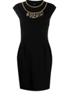 MOSCHINO LETTERING-CHARMS CADDY DRESS