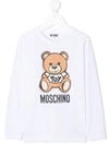 MOSCHINO TEDDY BEAR 印花T恤
