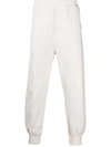 Prada Straight-leg Cotton Trousers In Nude